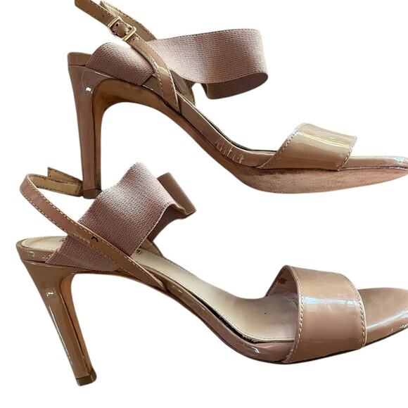 Antonio Melani Tan Slingback Heels Women’s 8.5 Leather Pointed Toe Career EUC - Picture 5 of 12